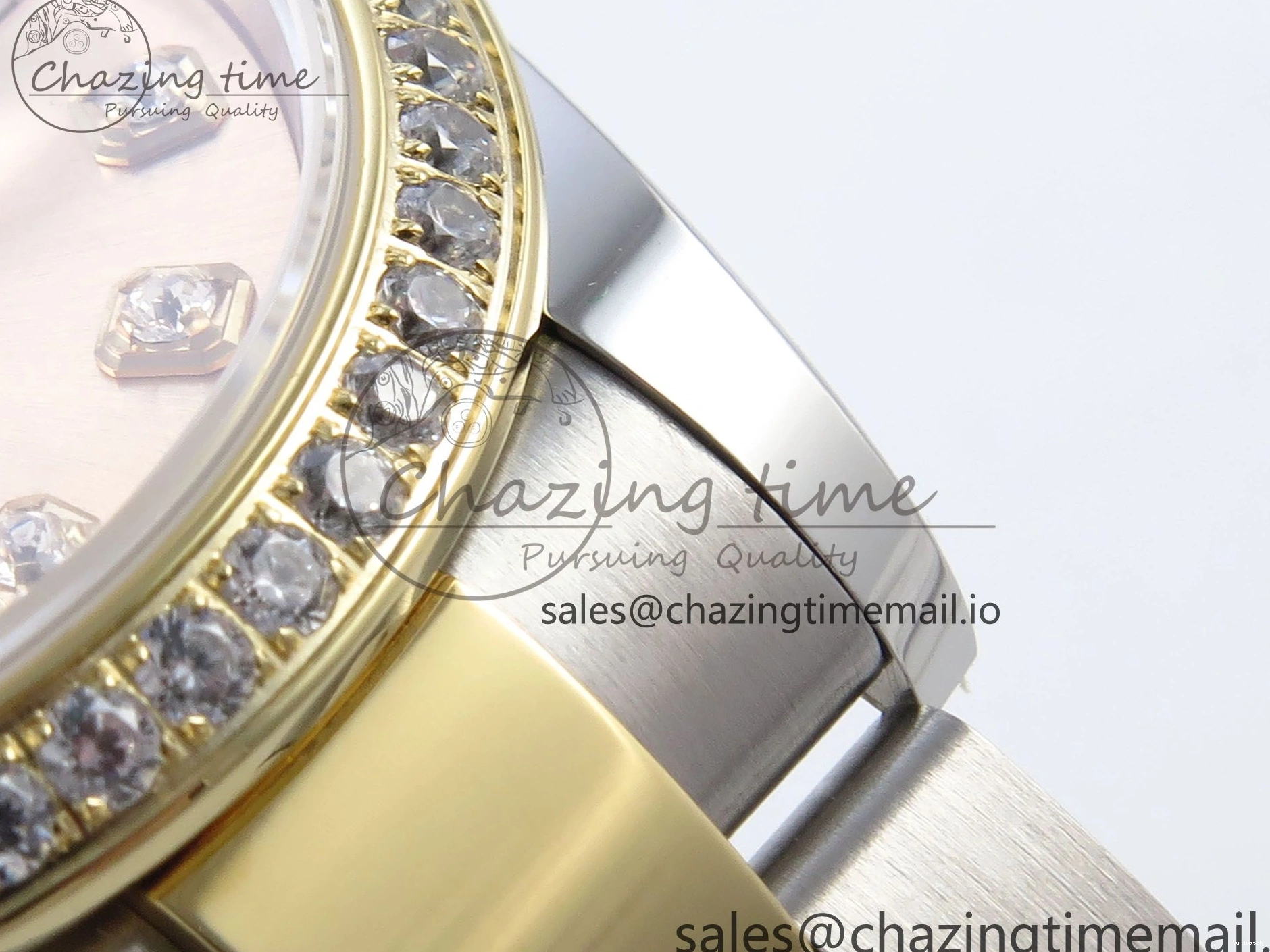Diamonds Bezel ETA Oyster Best DateJust YG Edition Diamonds 904L 31 1:1 SS on Dial ARF 278383RBR Steel 2688 Bracelet YG 0518